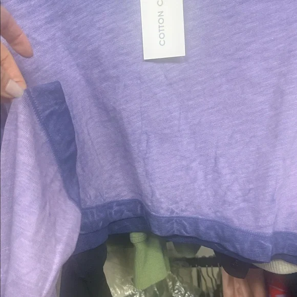 Cotton Citizen Tokyo Violet Gradient Long Sleeve Tee - Picture 4 of 9